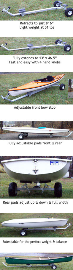 Small Boat Dolly with 6 Inch Wheels - Trailex Trailex SUT-300U Sailboat  Supplies, Engine Parts and Boat Parts